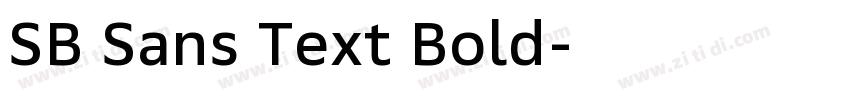 SB Sans Text Bold字体转换 SB Sans Text Bold字体转换